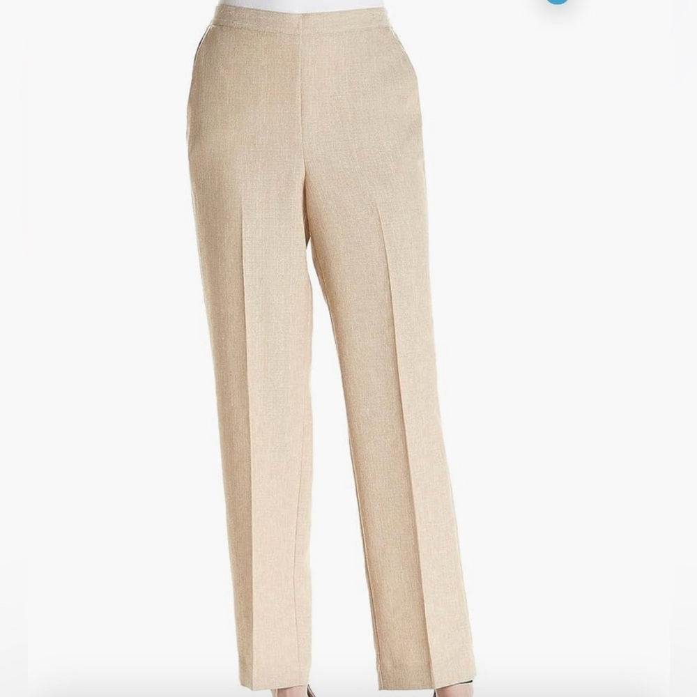 Alfred Dunner Proportioned Short Pants Linen Beige